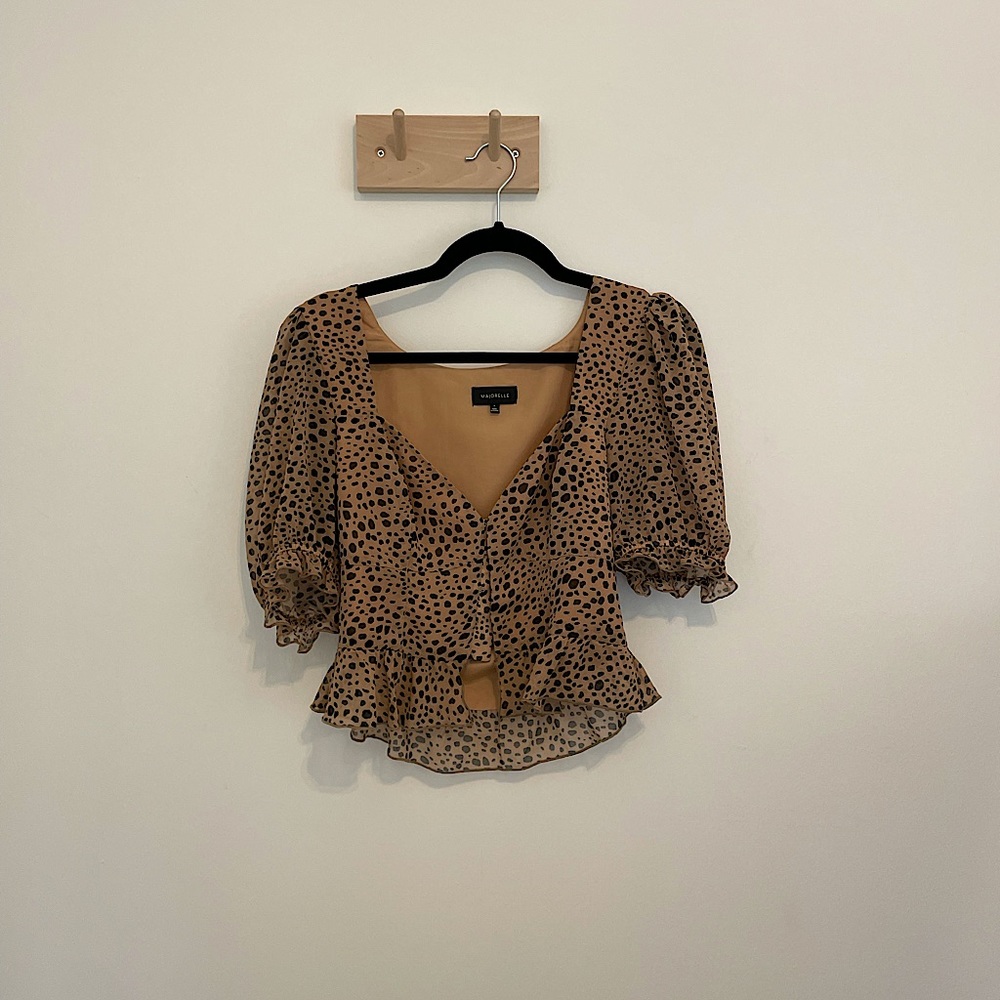 Majorelle size medium puff sleeve shirt